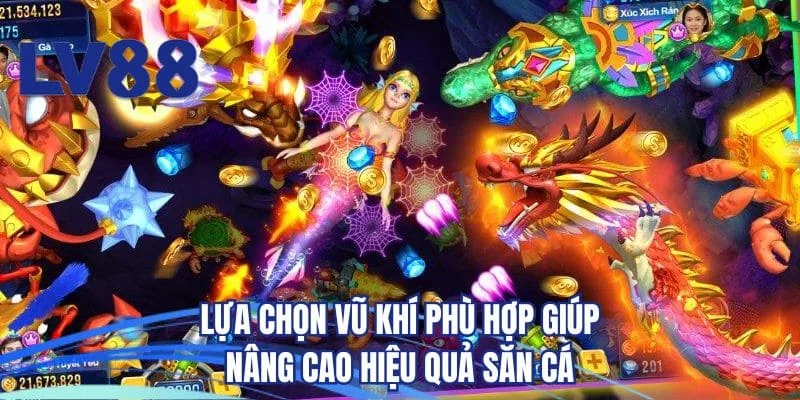 Lựa chọn vũ khí phù hợp giúp nâng cao hiệu quả săn cá