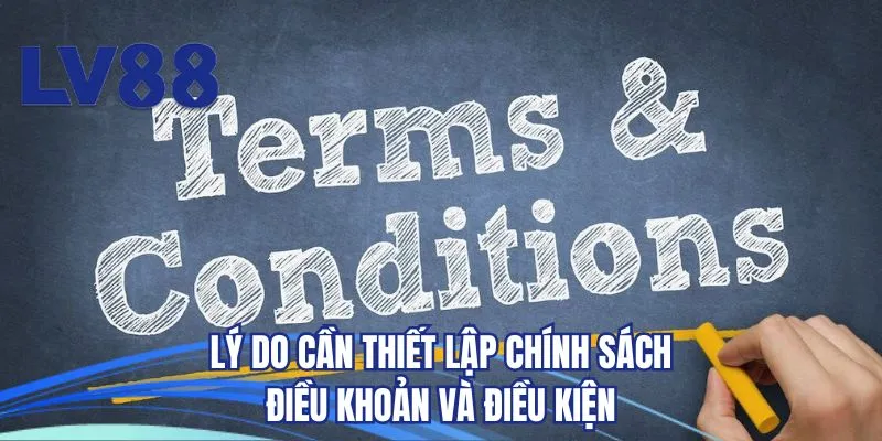Lý do cần thiết lập chính sách điều khoản và điều kiện